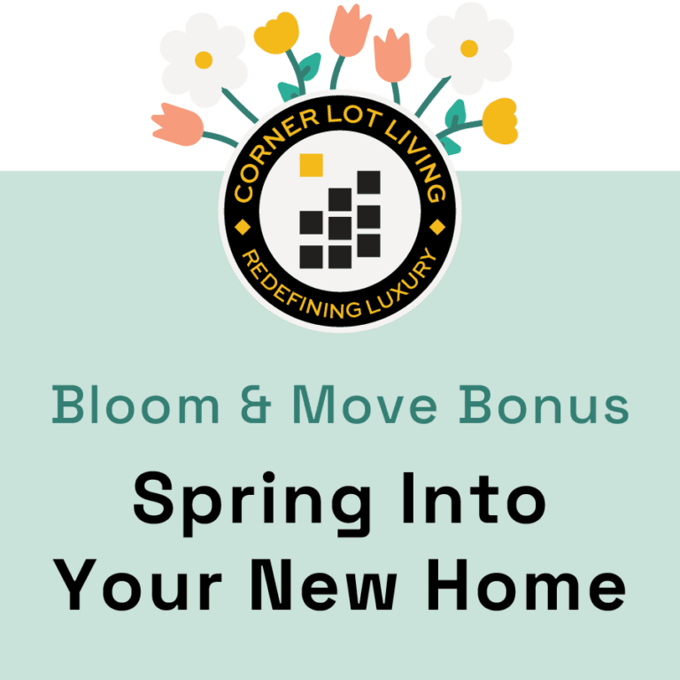 spring into your new home graphic
